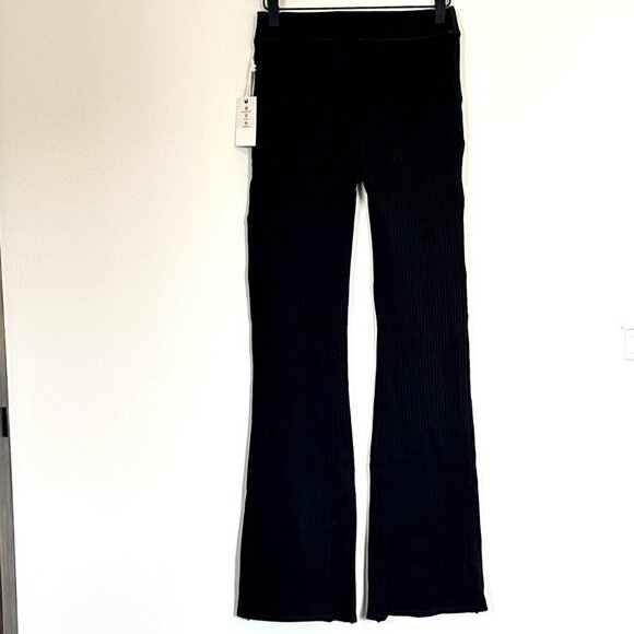 NWT Good American Rib Seamless Flare Pants in Black - 3/4 (Large/Extra Large) - Picture 8 of 8
